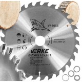 Disc vidia din carbură, pentru lemn si scandura, 250 x 32 x 30T, Verke