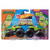 MONSTER TRUCK SET 2 MASINI SCARA 1 LA 64 MICHELANGELO SI DONATELLO