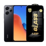 Folie de Protectie pentru Xiaomi Redmi 12, TEO, Sticla Securizata ESD, Margini Negre, Rezistenta la Zgirieturi, Antistatica, 0.35 mm, Transparenta