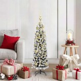 vidaXL Brad de Crăciun artificial Verde 120 cm PVC și oțel și plastic 3395000