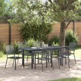 Set dining grădină Manual 7 pcs Antracit Standard Metal
