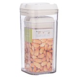 Cutii de depozitare Alimente, 839 g 2.5L Transparent Alb