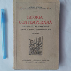 ISTORIA CONTEMPORANA CLASA A VII-A.ANDREI OȚETEA-1938 R3.