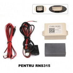 Interfata video, convertor CVBS-RGBS pentru montare camera marsarier aftermarket la RNS315