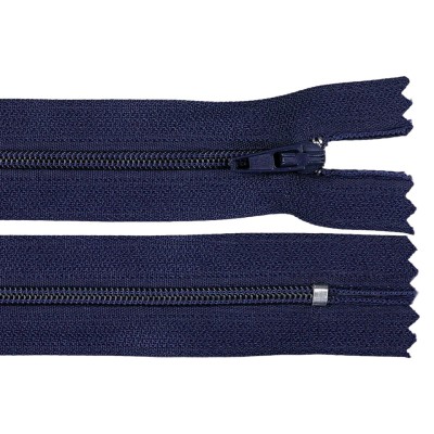Fermoar spiralat nedetasabil Crisalida, lungime 20 cm Bleumarin foto