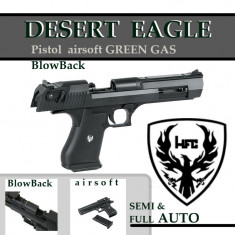 Pistol Desert Eagle Gas Blowback Black (HFC) airsoft foto