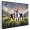 Tablou colaj jucatori fotbal pe teren verde 2109 Tablou canvas pe panza CU RAMA 40x60 cm