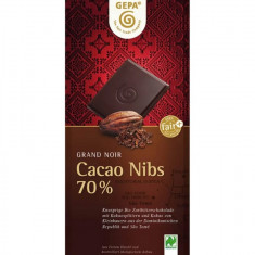 Ciocolata amaruie cu 70% cacao, 100g, Gepa