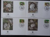 Letonia-WWF,FDC parsi-set complet