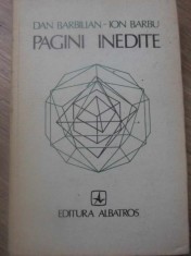 PAGINI INEDITE-DAN BARBILIAN, ION BARBU-125547