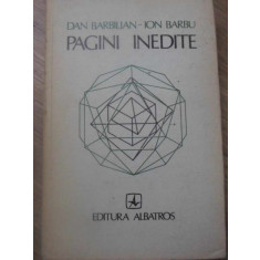 PAGINI INEDITE-DAN BARBILIAN ION BARBU