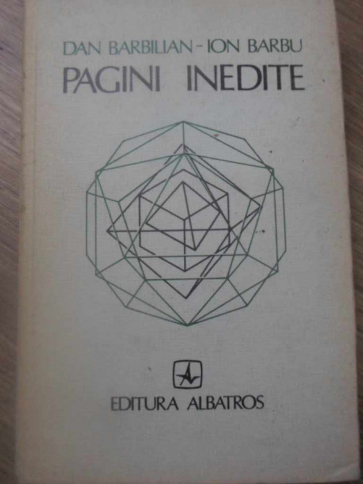 PAGINI INEDITE-DAN BARBILIAN, ION BARBU-125547
