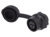 Conector circular soclu mamă 2 pini 125V 5A IP67 - LUTRONIC