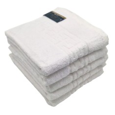 Set 3x Prosop de baie 70x130cm Model Asia Greek 480gr/mp 42584ET Alb JGR Bumbac foto