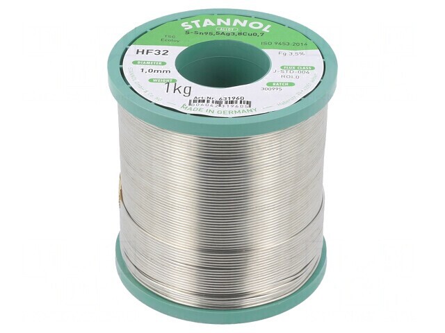 S&acirc;rmă de lipit fără plumb 1mm 1kg bobină