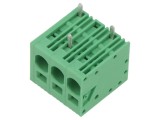 Regletă de conexiuni PCB 90&deg; 7,5mm 3 piste 40A