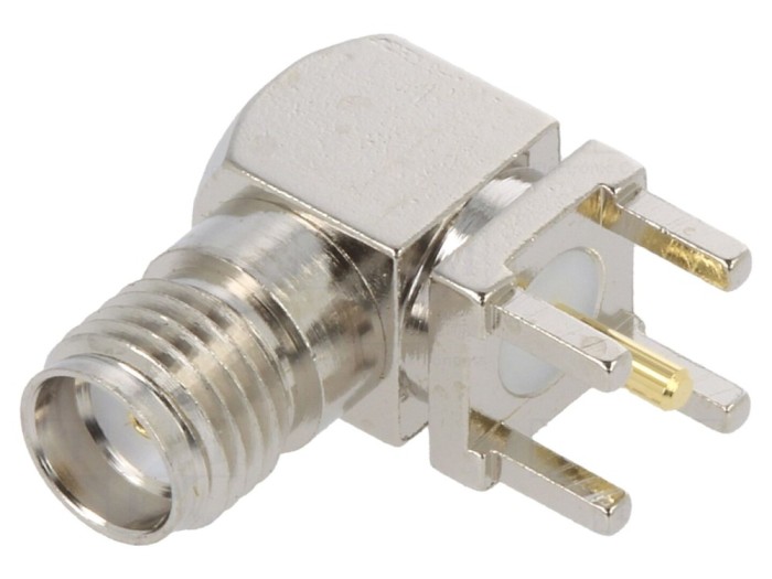 Conector SMA 90&deg; THT PTFE aurit