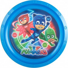 Farfurie plastic PJ Masks Lulabi, 21.5 cm, Albastru foto