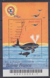 BRAZILIA 2002 FAUNA MARINA BALENE ZONA PROTEJATA BLOC MNH, Nestampilat