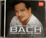 Bach, Emmanuel Pahud, Trevor Pinnock &lrm;&ndash; Complete Flute Sonatas _ dublu cd clasica, baroc _ NM _ EMI, Germania, 2008