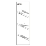 Stergator parbriz sofer VOLVO XC70 CROSS COUNTRY 08/2004➝ COD:ART51 24&quot; Automotive TrustedCars, Oem