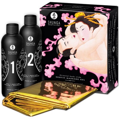 SHUNGA - ORIENTAL BODY TO BODY EROTIC MASSAGE GEL STRAWBERRIES AND CAVA foto