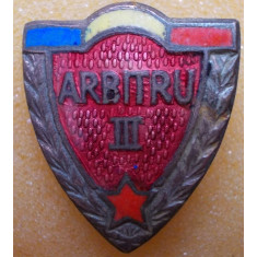 Insigna Arbitru categ.III RPR, anii 1950