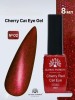 Ojă semipermanentă ochi de pisică, Cherry Red Cat Eye Global Fashion, 8ml, 002