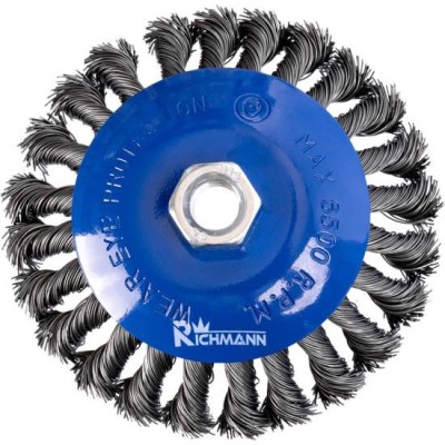 Perie sarma otel, tip cupa, cu toroane, M14, 125 mm, Richmann GartenVIP DiyLine foto