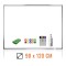 Pachet tabla magnetica alba 90&amp;#215;120 cm, cu accesorii incluse, VISUAL