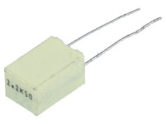 Condensator poliester 2.2uF 30VAC 50VDC 5mm &plusmn;10% THT R82 - Component electronic de &icirc;naltă calitate