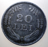 7.326 ROMANIA WWII 20 LEI 1942, Zinc