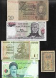 Set 5 bancnote de prin lume adunate (cele din imagini) #429, Europa