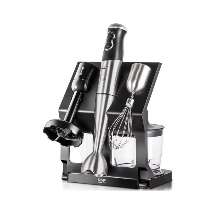 Blender Profesional 5 in 1 RAF 500W cu 4 Lame &ndash; Tocator, Mixer, Blender, Pasator