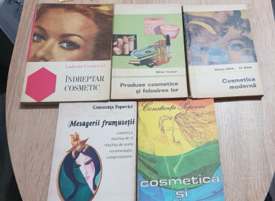 Pachet 5 cărți cosmetică: &amp;Icirc;ndreptar * Produse și folosire * Modernă * Turism... foto