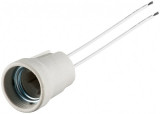 Dulie E27 cu cabluri 0.15m, max.100W/250V (AC), alb, Goobay