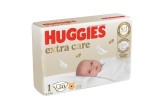 Scutece Huggies Extra Care 1 Jumbo, 2-5 kg, 50 buc
