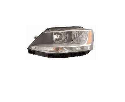 Far VOLKSWAGEN JETTA (1B), 07.2010-2016, partea Stanga, Taiwan, cu lumina de zi; Tip=USA; H7+H7+P21W+PY21W+W5W; manual; halogen foto
