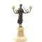 Candelabru din bronz pe un soclu din marmura CL-142