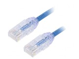 Patch cord UTP Cat6a LSZH Albastru 0.5m