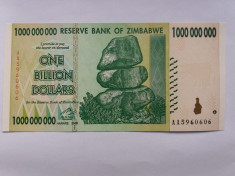 Zimbabwe 1 000 000 000 dollars 2008-UNC foto
