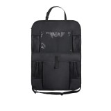 Suport de Organizare pentru Scaun Auto, negru, 61 cm x 41.5 cm, material impermeabil, usor de curatat, multiple compartimente pentru stocare