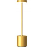 Lampa de masa touch LED, reincarcabila, 3 temperaturi de culoare, Auriu