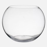 Bol Decorativ Rotund din Sticlă, &Oslash;29x22,5 cm, Transparent, CMCLASS