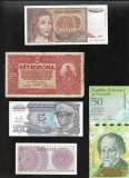 Set 5 bancnote de prin lume adunate (cele din imagini) #350, Asia