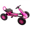 Kart cu Pedale Kidscare Driver Roz, Roti Gonflabile, Scaun Reglabil, 3-5 Ani, Max 30kg