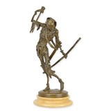 Mica moarte-statueta din bronz cu un soclu din marmura BE-100, Religie