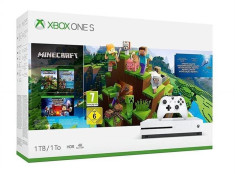 Consola Alba Microsoft Xbox One Slim 1Tb Minecraft foto