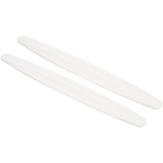 Set Banda Protectie Techstar&reg;, Design Pentru Usa, Prag, Bara, Model Auto Universal din Cauciuc cu aspect de Fibra de Carbon, 40cm, Alb
