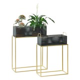 Suport flori Jurbise set 2 bucati masuri diferite [en.casa] HausGarden Leisure